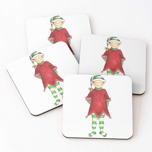 Item preview, Christmas Elf Cartoon designed and sold by Ink Bloom Studio ⭐⭐⭐⭐⭐.