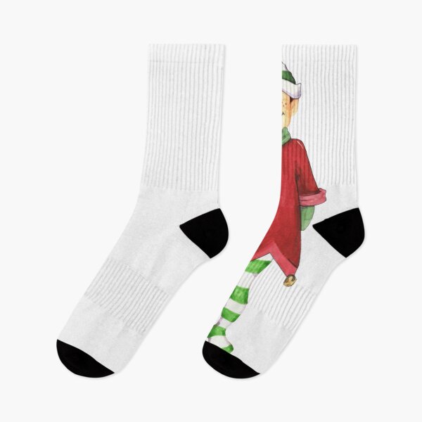 Item preview, Christmas Elf Cartoon designed and sold by Ink Bloom Studio ⭐⭐⭐⭐⭐.
