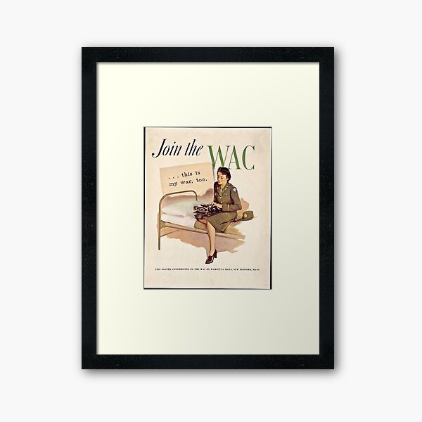 Vista previa del artículo con la obra «Cartel WWII WAC», diseñado y vendido por seentheglory.