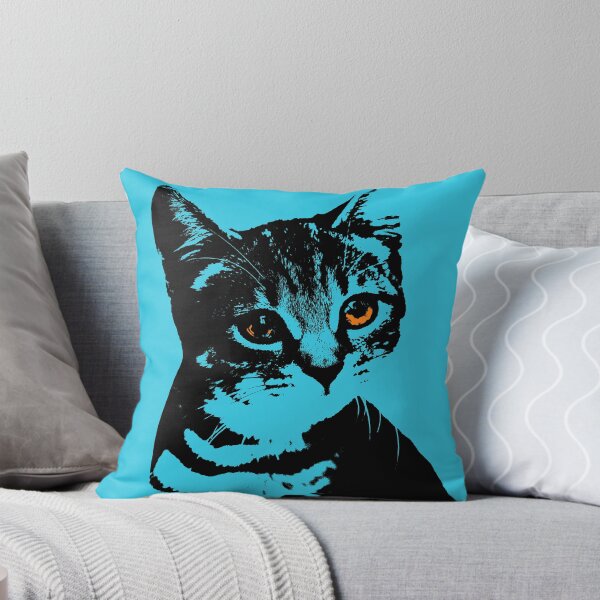 Item preview, Tabby Cat in Blue Design - Pet Pop Art - Animal Pop Art, Bespoke Option designed and sold by StudioFlea.