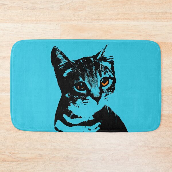 Item preview, Tabby Cat in Blue Design - Pet Pop Art - Animal Pop Art, Bespoke Option designed and sold by StudioFlea.