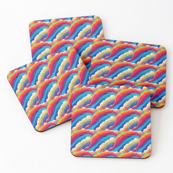 Item preview, Watercolor Rainbow Clouds Pattern designed and sold by DesArtStudio.