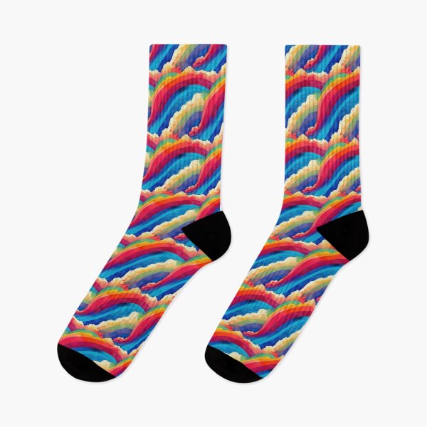 Item preview, Watercolor Rainbow Clouds Pattern designed and sold by DesArtStudio.