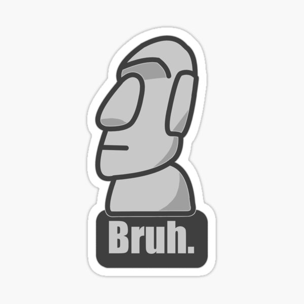 Moai Emoji Stickers for Sale