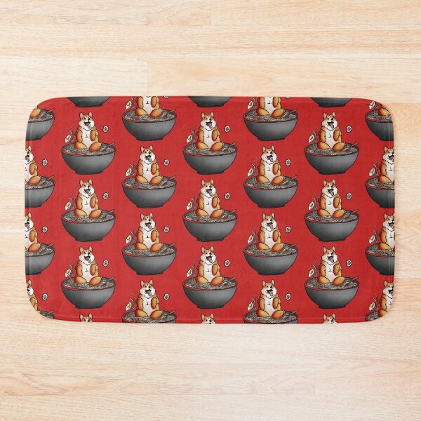 Item preview, Red Puppy Loving Ramen designed and sold by Heather van der Dys.
