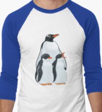 Penguin Party Men's Baseball ¾ T-Shirt