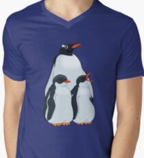 Penguin Party Men's V-Neck T-Shirt