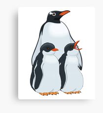 Penguin Party Canvas Print