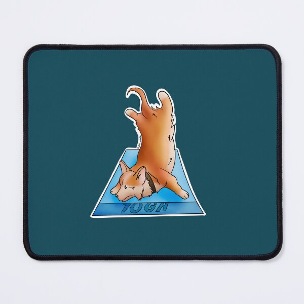 Item preview, I'm Blue Corgi Yoga Pose designed and sold by Heather van der Dys.