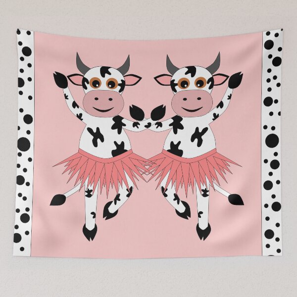 Item preview, Cute and funny dancing cows designed and sold by MarionsArt.