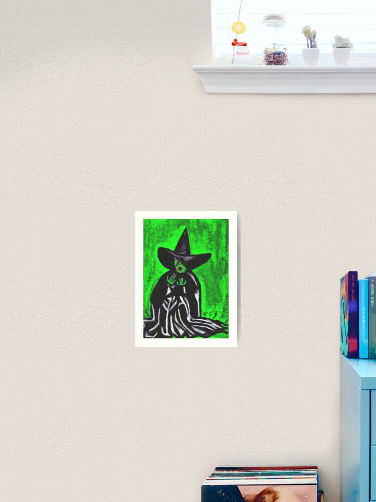Wizard Of Oz Melting Wicked Witch Art Print By Joannhayden Redbubble