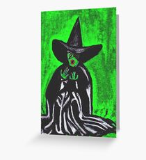 THE MELTING WICKED WITCH Greeting Card