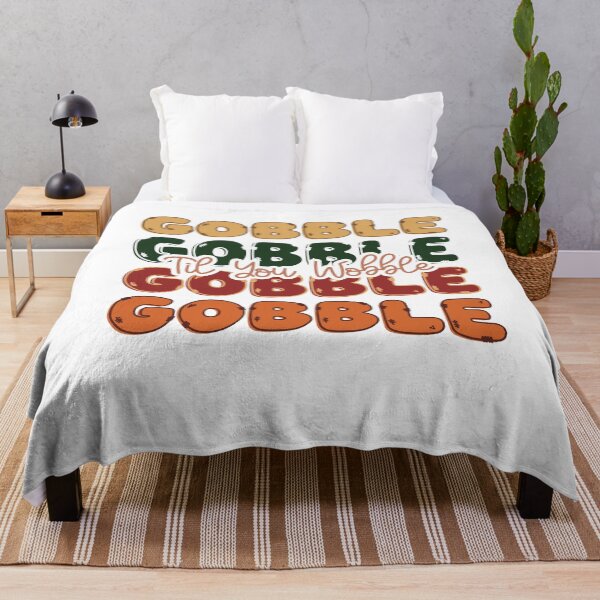 Aperçu de l'œuvre Gobble Til you Wobble Thanksgiving Toddler Kids créée et vendue par clothesy7.
