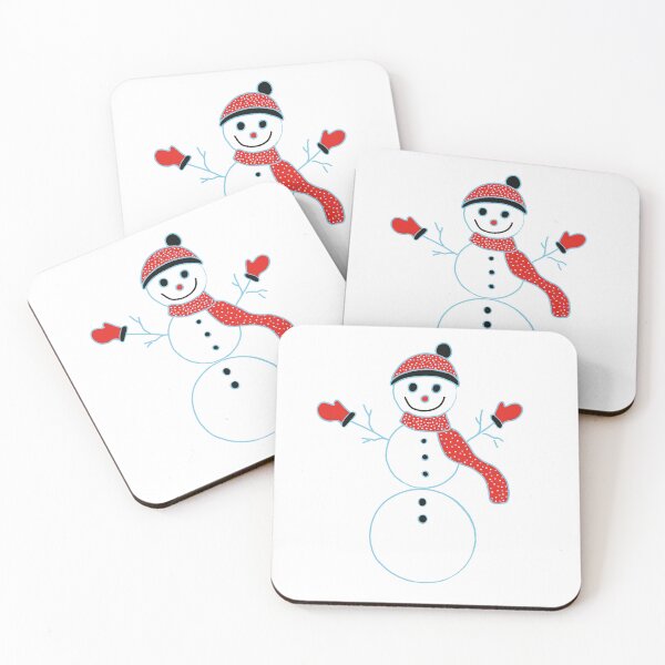 Item preview, Snowman with Red Accessories designed and sold by MausieDesigns.