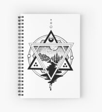 Saturn's Return in Sacred Geometry Spiral Notebook