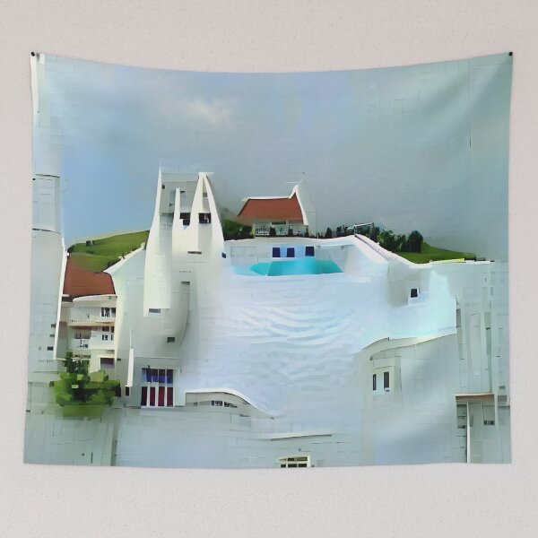 Item preview, Church With Swimming Pool designed and sold by Jack Holland.