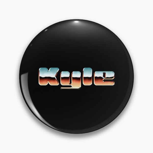 Artikelvorschau, Kyle name - Cool 80s retro chrome design entworfen und verkauft von NameTheory.