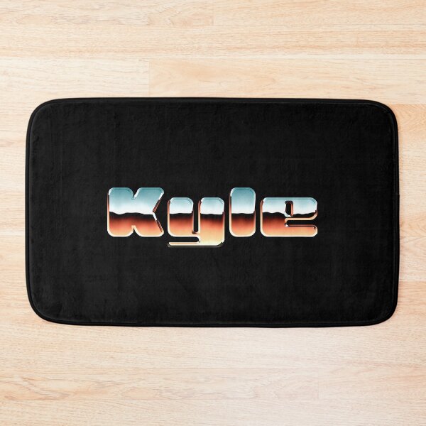 Item preview, Kyle name - Cool 80s retro chrome design designed and sold by NameTheory.