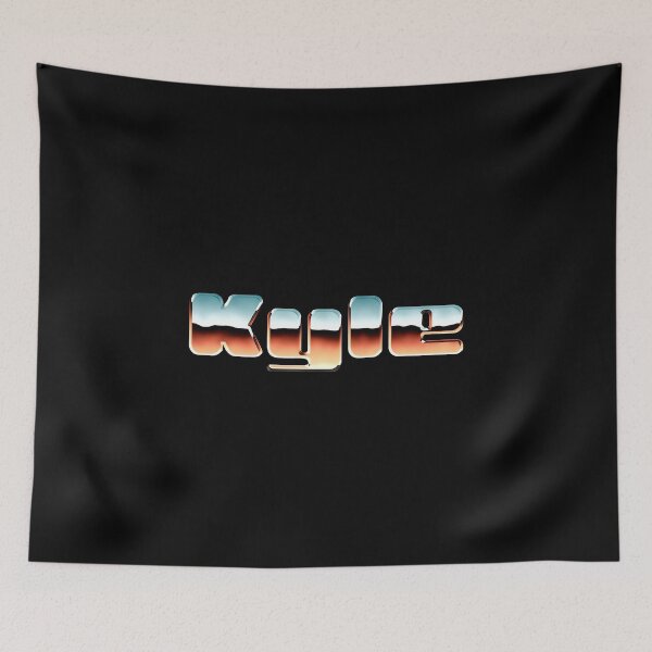 Item preview, Kyle name - Cool 80s retro chrome design designed and sold by NameTheory.