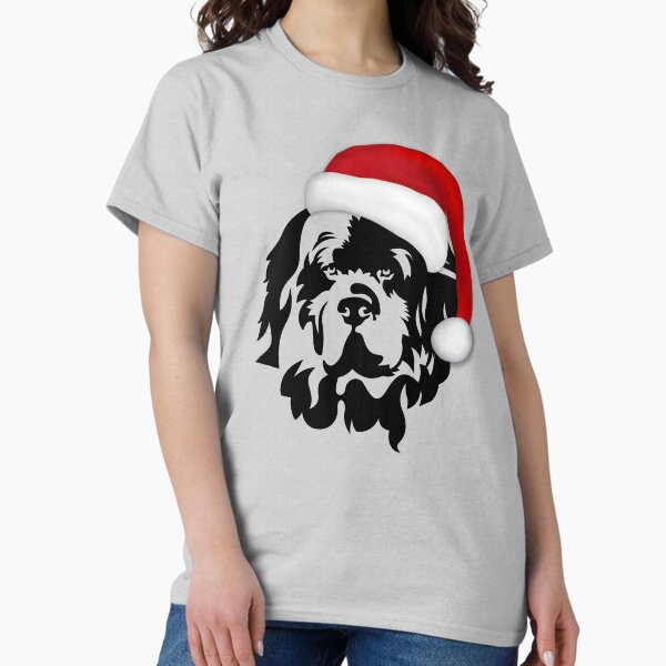 Item preview, Newfie with Santa hat designed and sold by Christine Mullis.