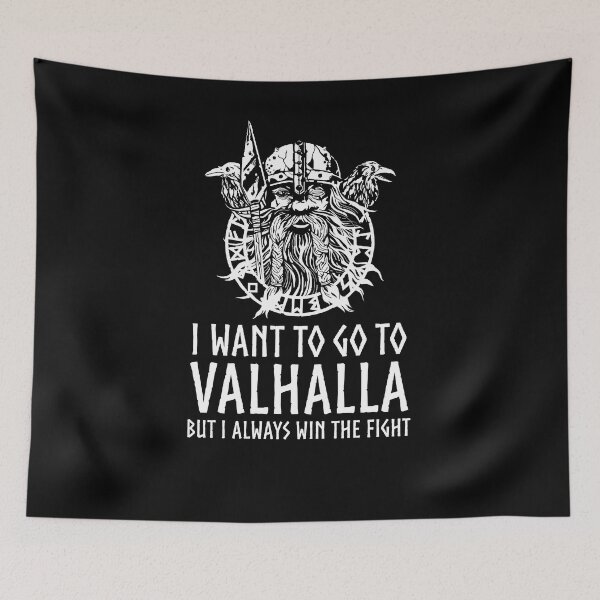 Item preview, Norse Mythology - I Want To Go To Valhalla - Viking God Odin designed and sold by Styrman.