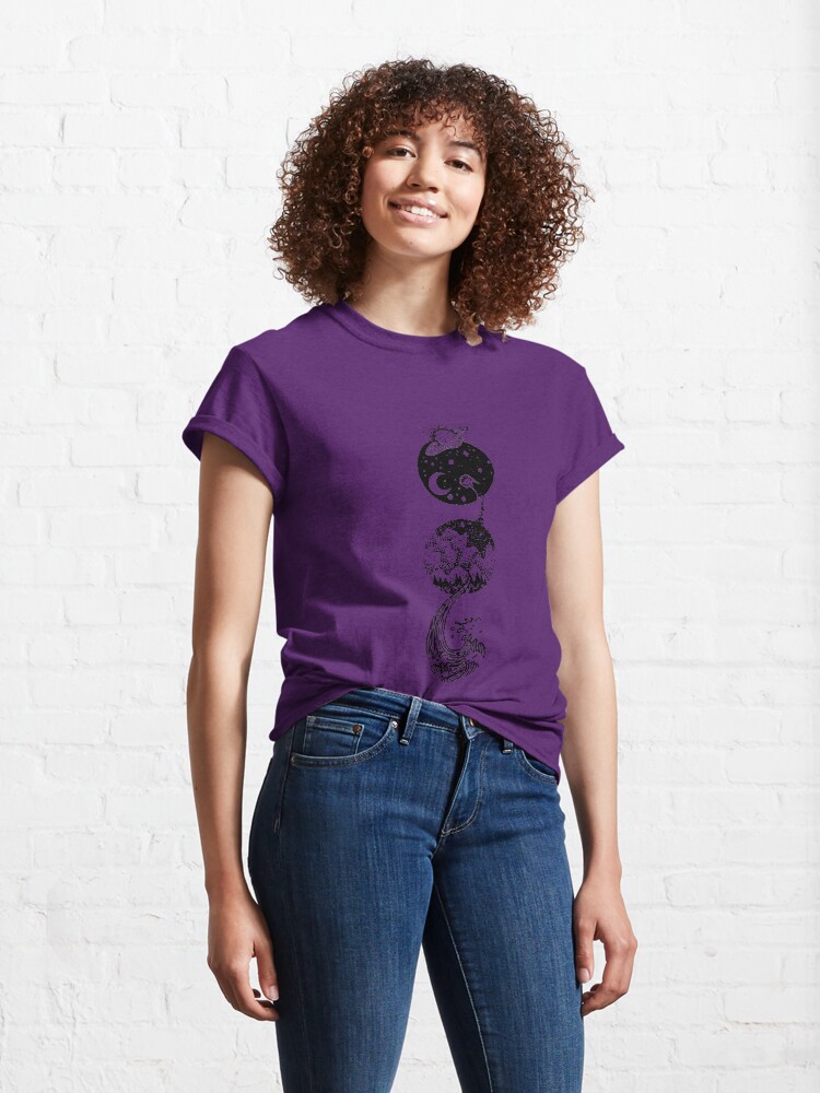Alternate view of Star Dust to Sea Foam Classic T-Shirt