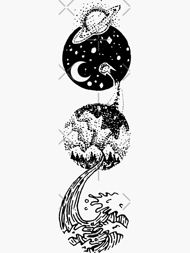 Thumbnail 3 of 3, Sticker, Star Dust to Sea Foam designed and sold by grantlacorte.