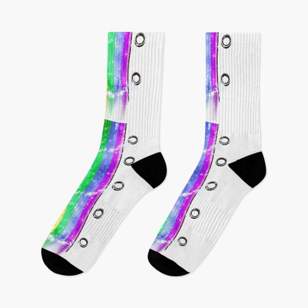 Item preview, Rainbow Sneakers Laces Eyelet Love Striped Flag designed and sold by Jolly-Yosei.