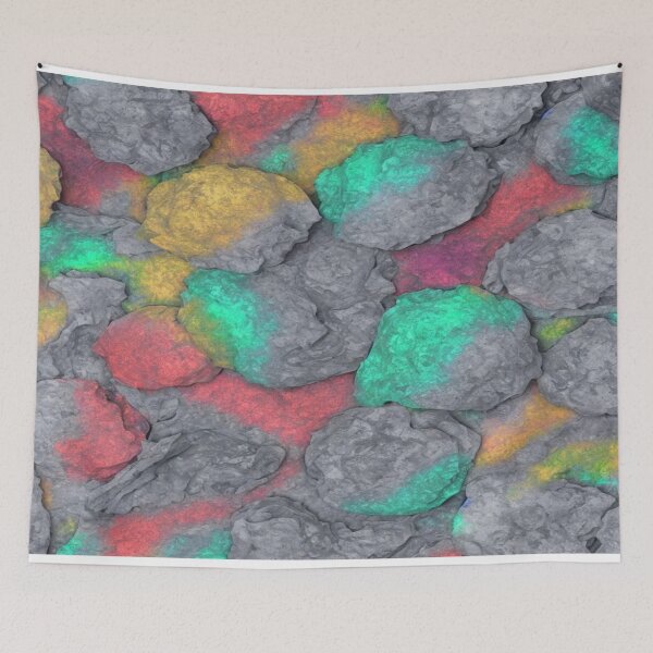 Item preview, Grey rocks with colorful markings designed and sold by EstherCreations.