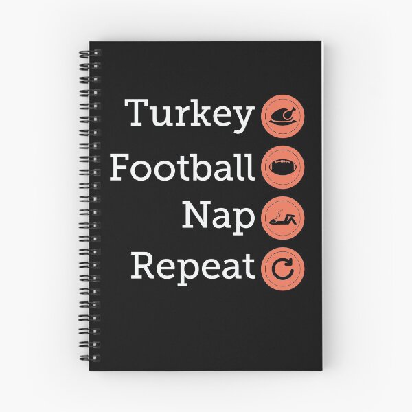 Item preview, Turkey Football Nap Repeat Funny Thanksgiving  designed and sold by BUBLTEES.