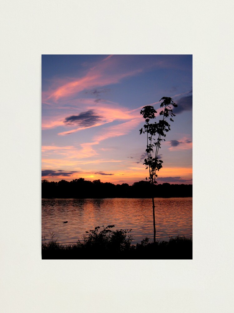 Alternate view of Sunset over the Rock River Photographic Print
