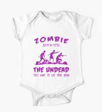 Body de manga corta para bebé Zombie Apocalypse The Undead