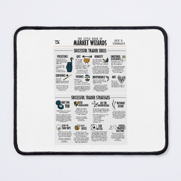 Item preview, Visual Summary The Little Book of Market Wizards (Jack Schwager) designed and sold by TKsuited.