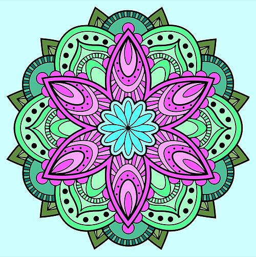 Floral Mandalas 016 (Style:51)