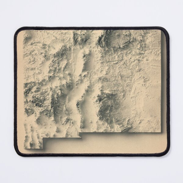 Item preview, New Mexico, USA Shaded Relief Map 3D digitally-rendered designed and sold by ThinkAboutMaps.