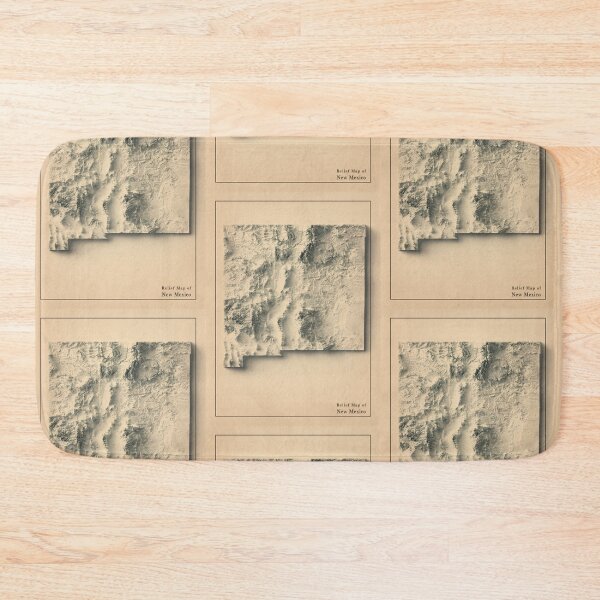 Item preview, New Mexico, USA Shaded Relief Map 3D digitally-rendered designed and sold by ThinkAboutMaps.