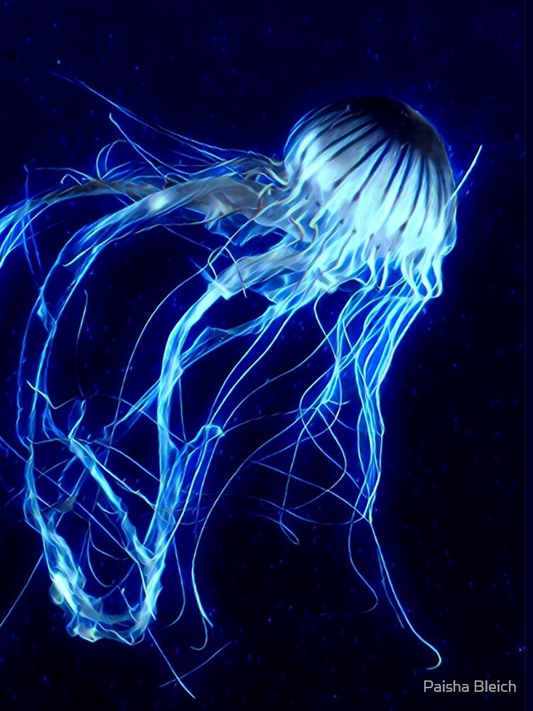 "Electric Blue Jellyfish" iPhone Case for Sale by Paisha121093 Redbubble