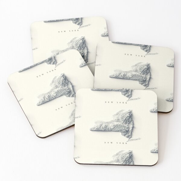 Item preview, New York, USA Relief Map 3D digitally-rendered designed and sold by ThinkAboutMaps.