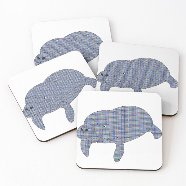 Item preview, Plaid Manatee designed and sold by Leah Haas.