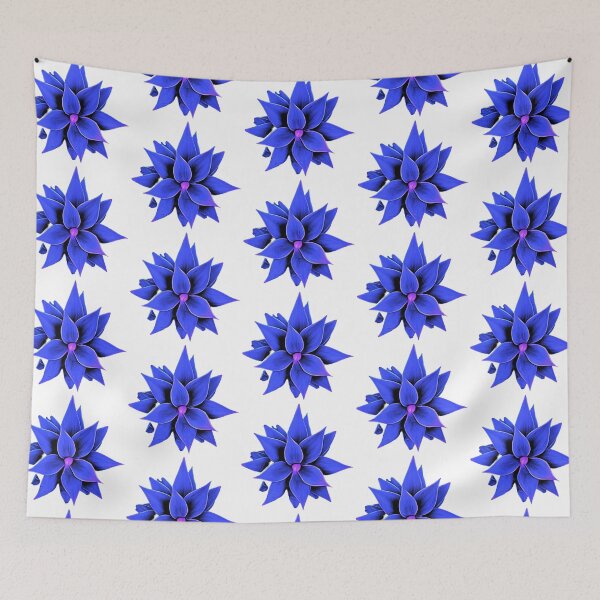 Item preview, Agave in blue  designed and sold by FlossOrFi.