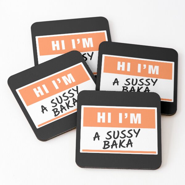 Item preview, Hi I'm a Sussy Baka Name Tag Orange designed and sold by 622Strands.