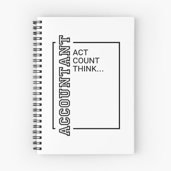 Aperçu de l'œuvre Comptable, Act Count Think - Profession Minimalist Design créée et vendue par tsquarefabrics.