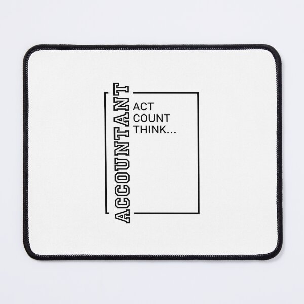 Aperçu de l'œuvre Comptable, Act Count Think - Profession Minimalist Design créée et vendue par tsquarefabrics.