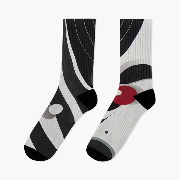 Item preview, Graphic Black and White Illusion with Red Circles Pattern designed and sold by KOTOdesign.