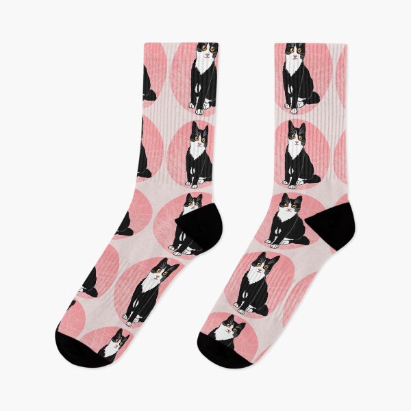 Item preview, Black cat with white paws cute pet animal design designed and sold by Jacodraws.