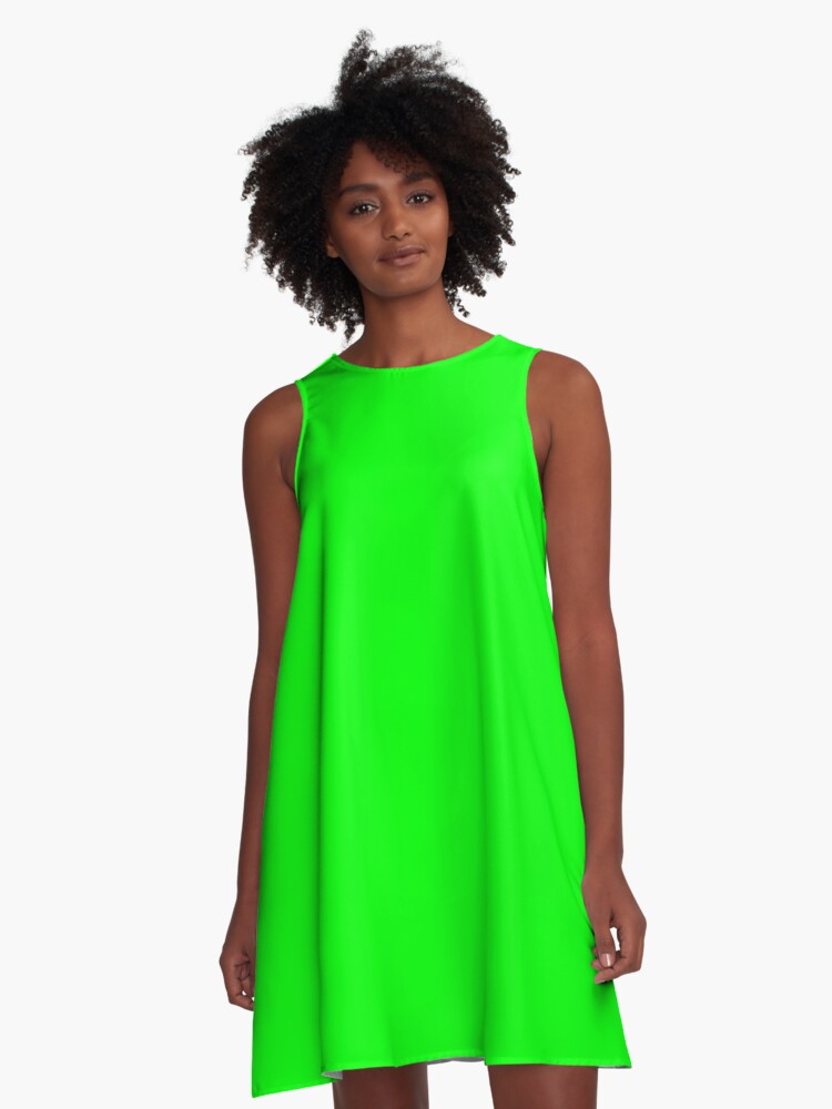 neon designer dress