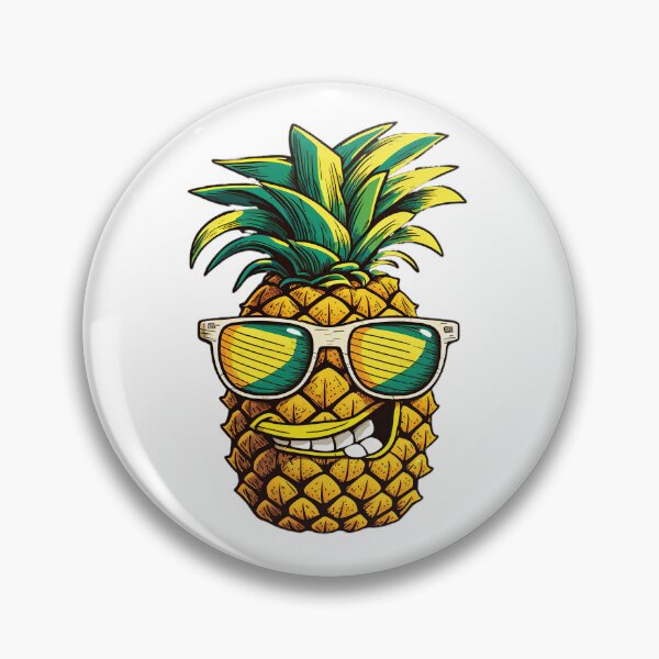 Item preview, Cool Funny Pineapple Clip Art designed and sold by TheCreativeFab.