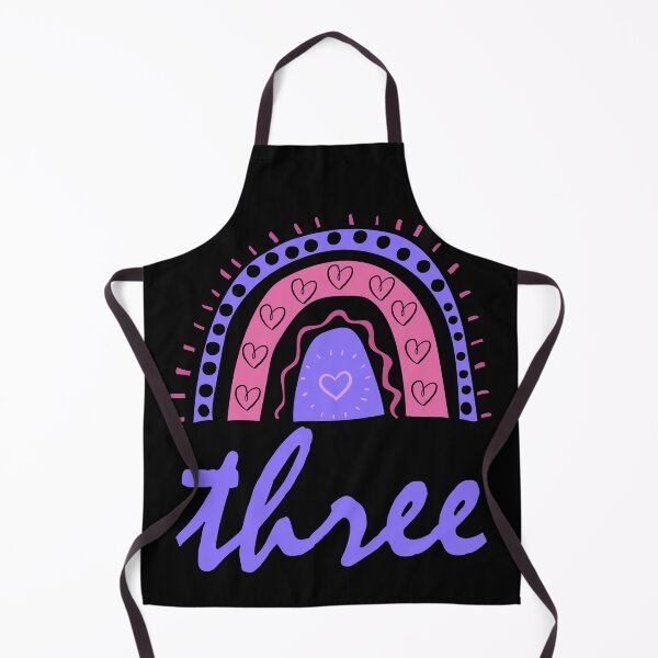 Item preview, Three Year old Third Birthday Cute Fun Doodle Boho Rainbow designed and sold by LadySaltwater.