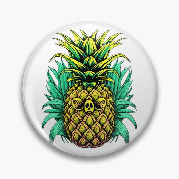 Item preview, Green Funny Pineapple Clip Art designed and sold by TheCreativeFab.