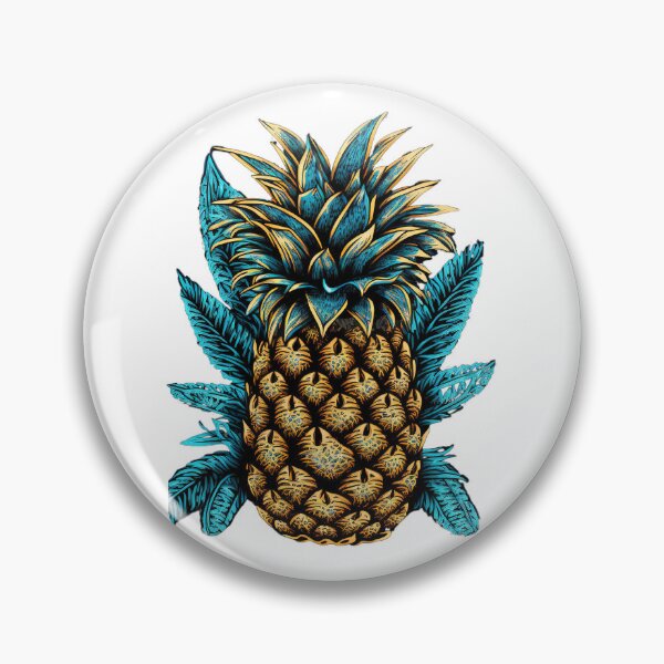 Item preview, Blue Funny Pineapple Clip Art designed and sold by TheCreativeFab.
